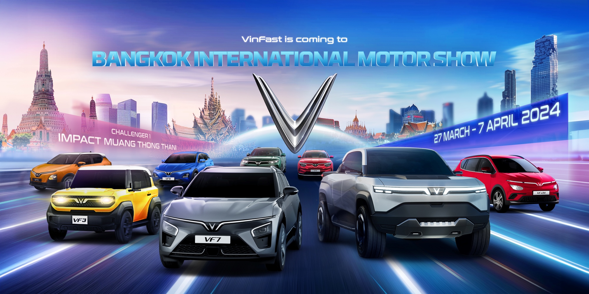 VinFast to Participate in Bangkok International Motor Show 2024 and Officially Launch in Thailand